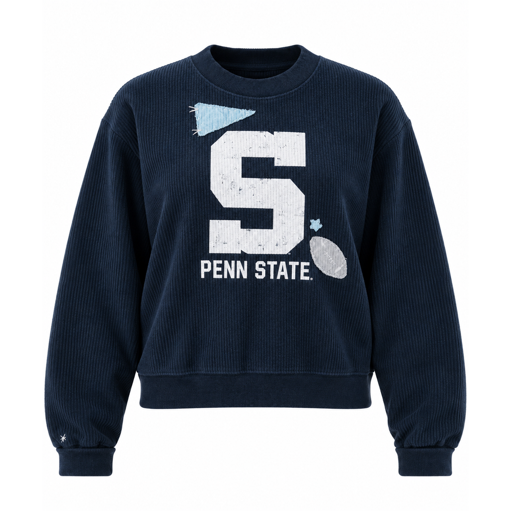 Pennant "S" Crop Crewneck