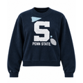 Pennant "S" Crop Crewneck