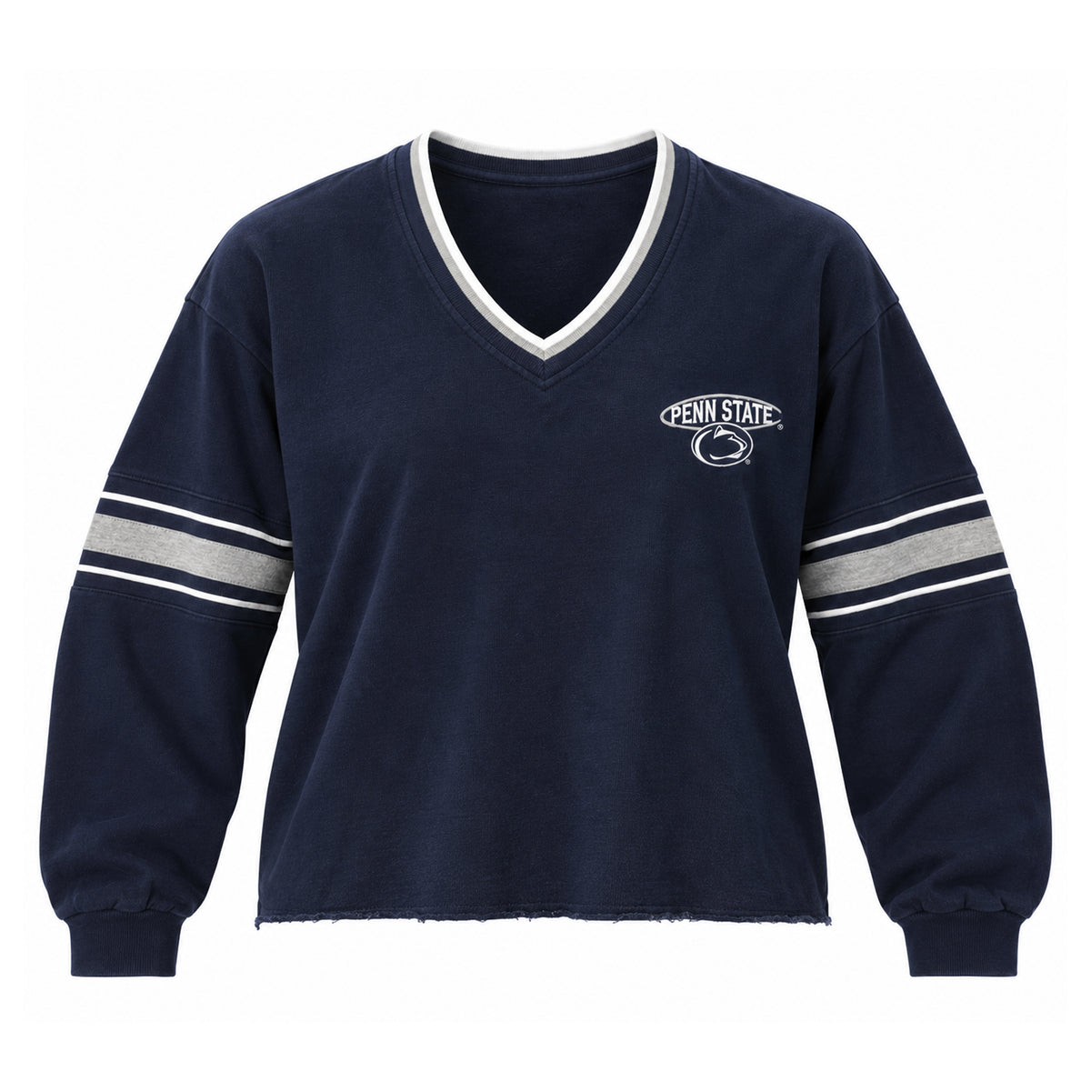 Vintage Varsity V-Neck Crop