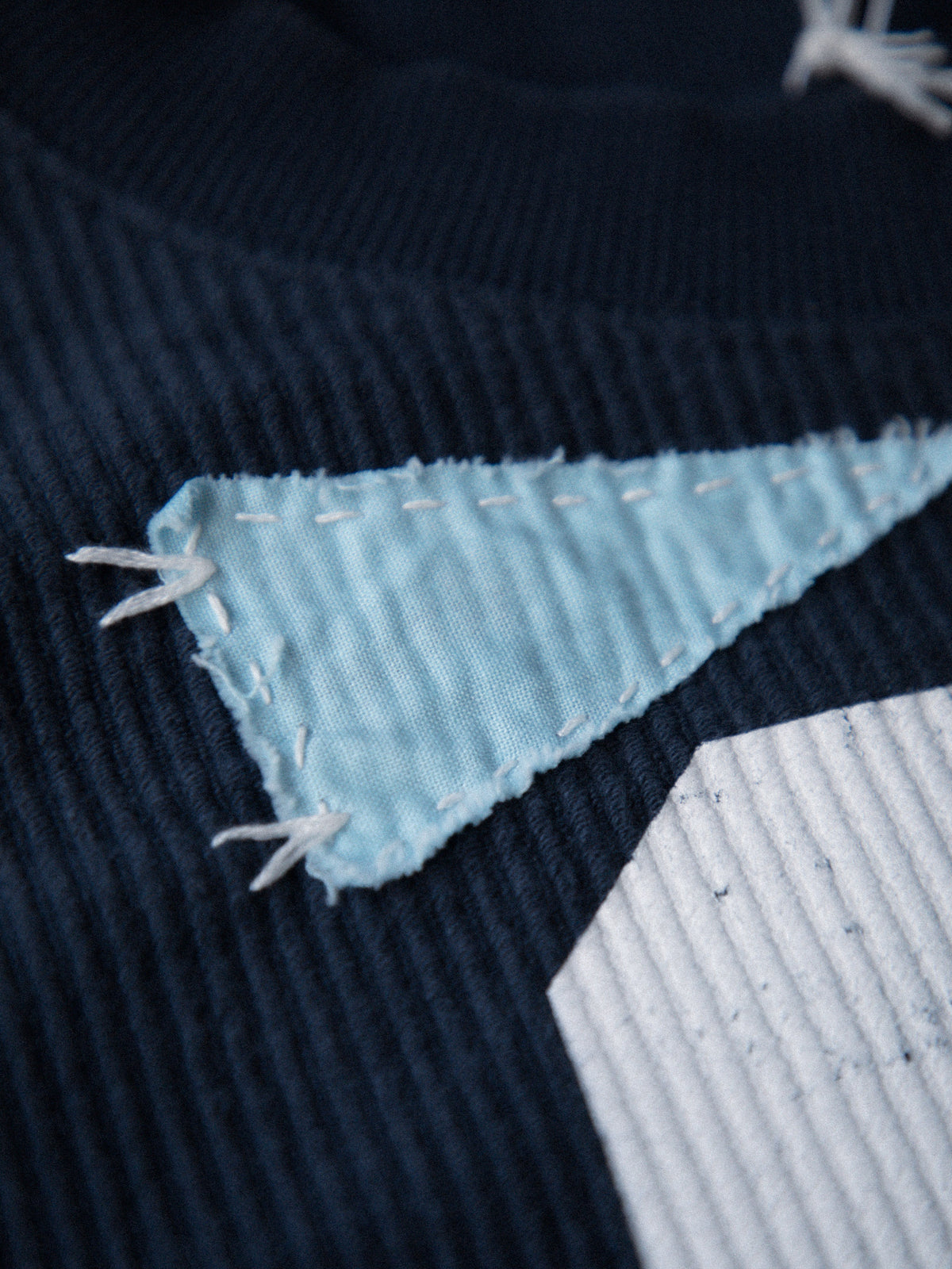 Pennant "S" Crop Crewneck